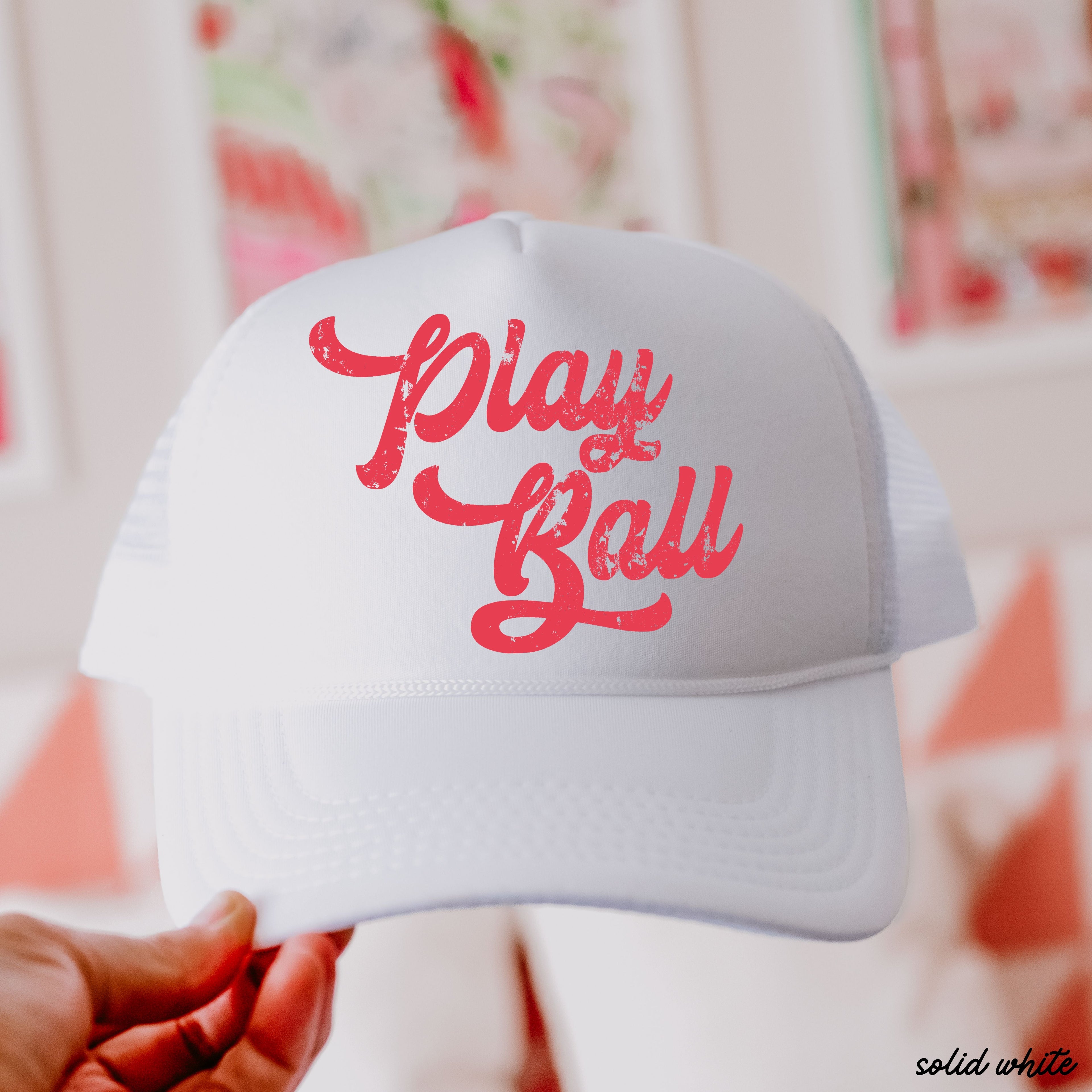 Play Ball Trucker Hat *12 Colors Chloe Vs Tank The Boutique