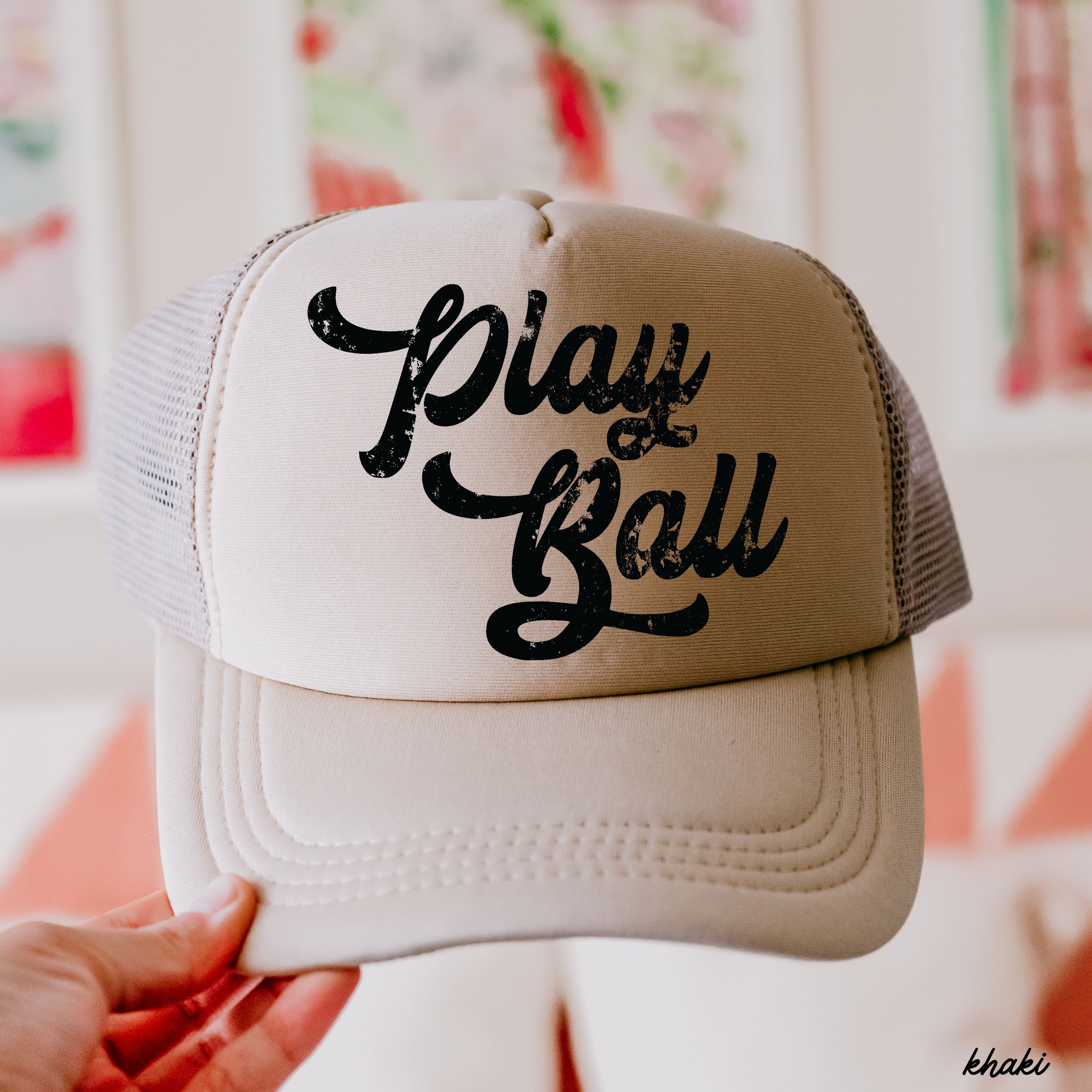 Play Ball Trucker Hat *12 Colors Chloe Vs Tank The Boutique