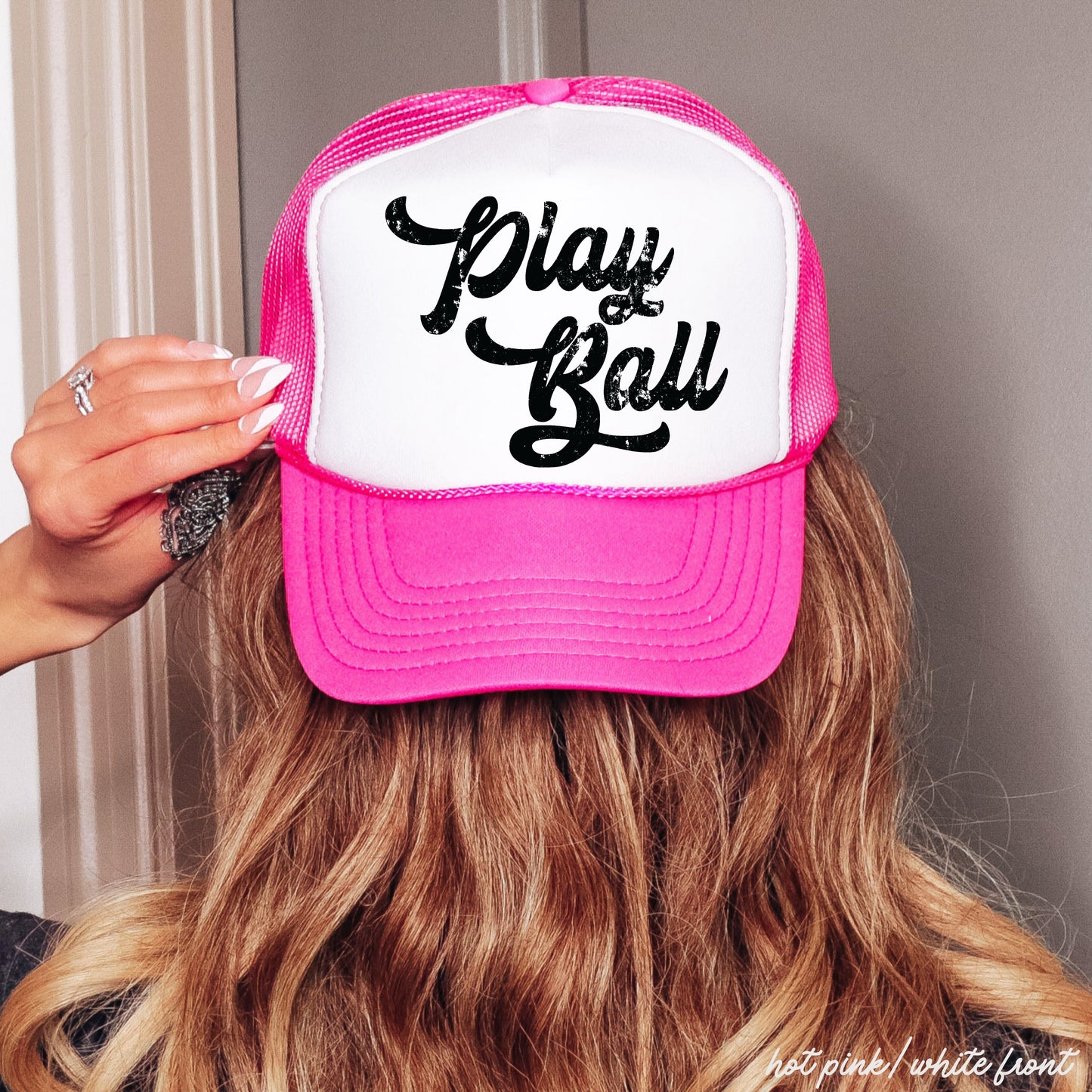 Play Ball Trucker Hat *12 Colors Chloe Vs Tank The Boutique