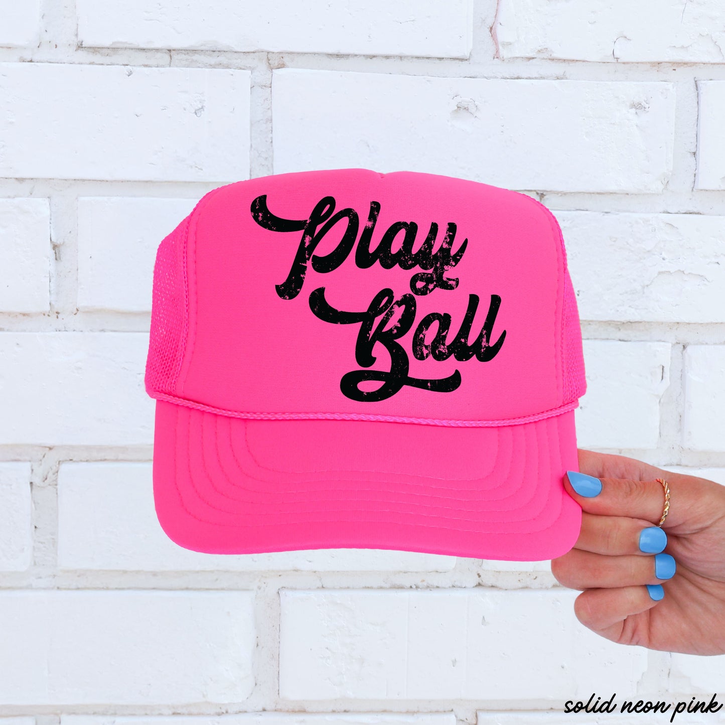 Play Ball Trucker Hat *12 Colors Chloe Vs Tank The Boutique