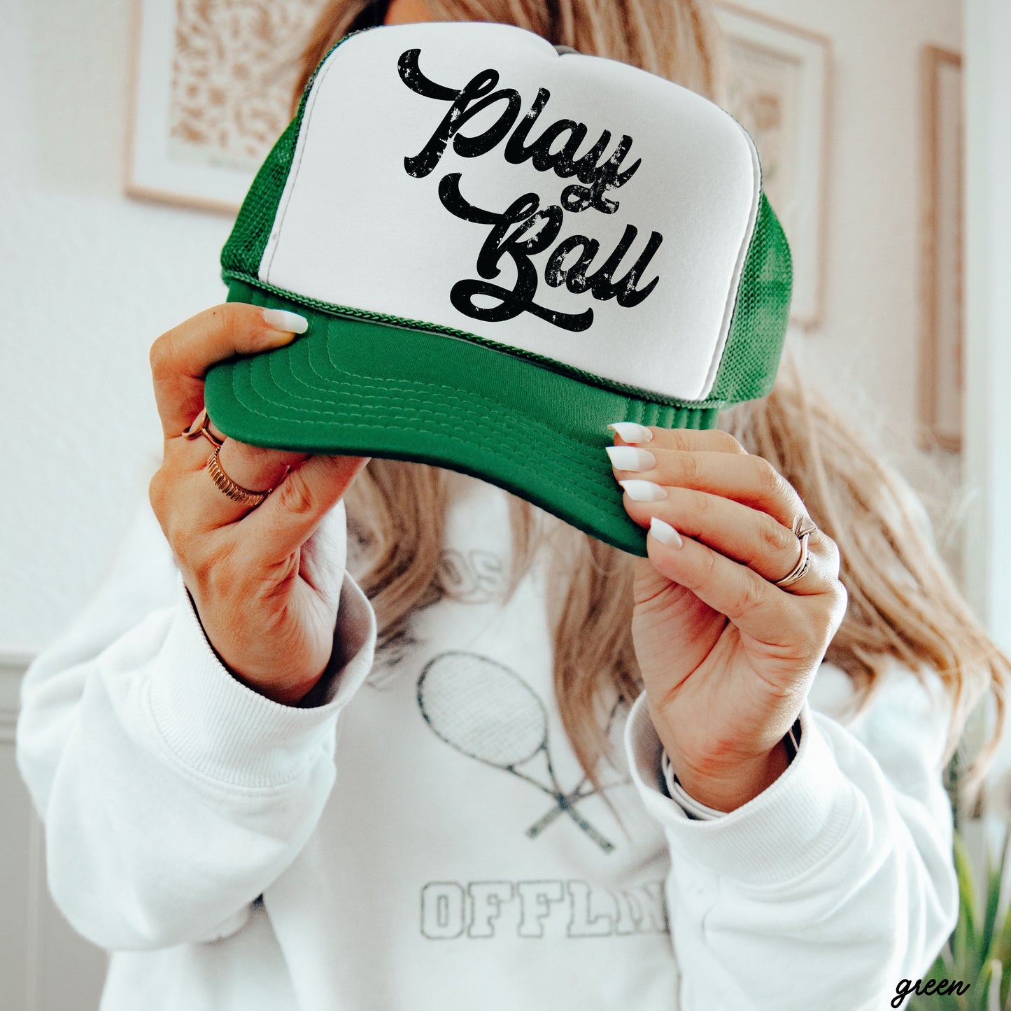 Play Ball Trucker Hat *12 Colors Chloe Vs Tank The Boutique