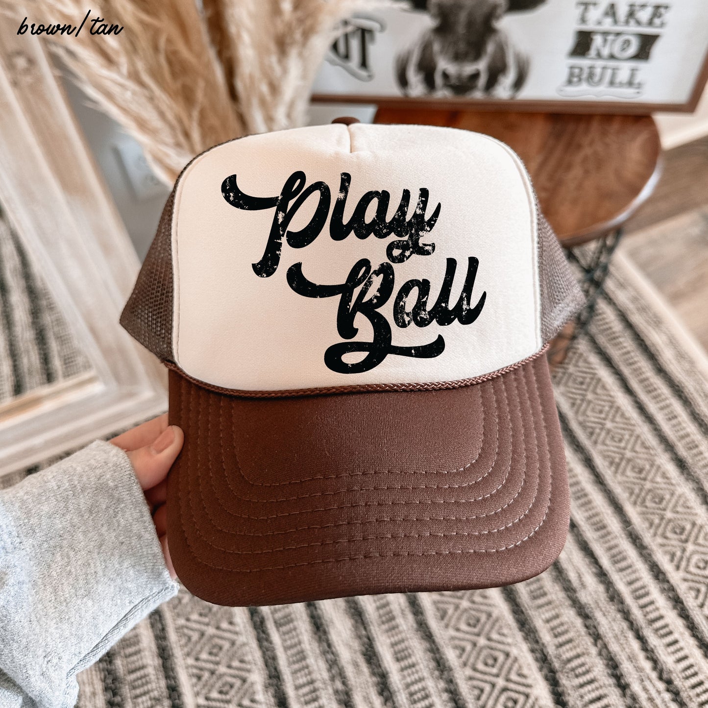 Play Ball Trucker Hat *12 Colors Chloe Vs Tank The Boutique