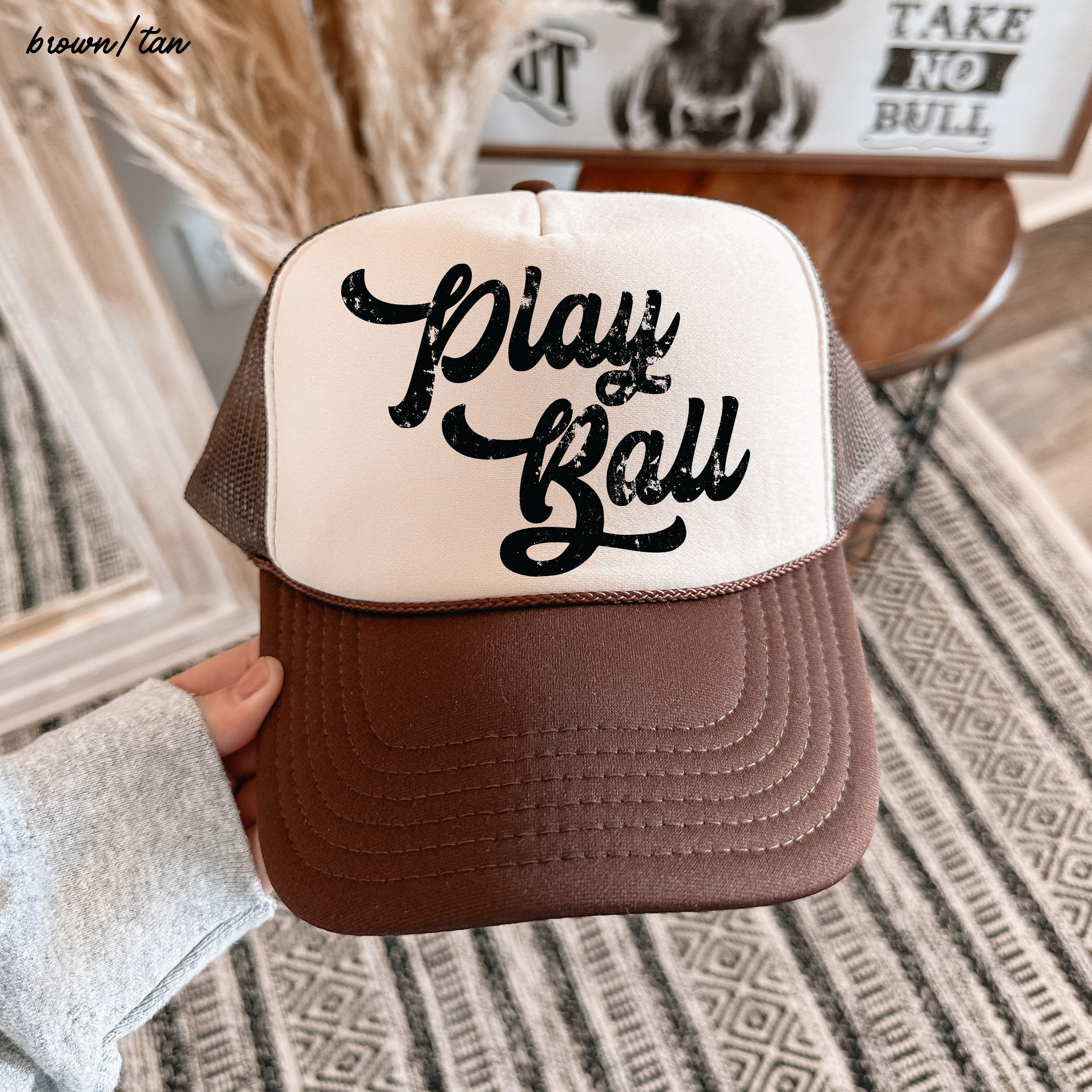 Play Ball Trucker Hat *12 Colors Chloe Vs Tank The Boutique