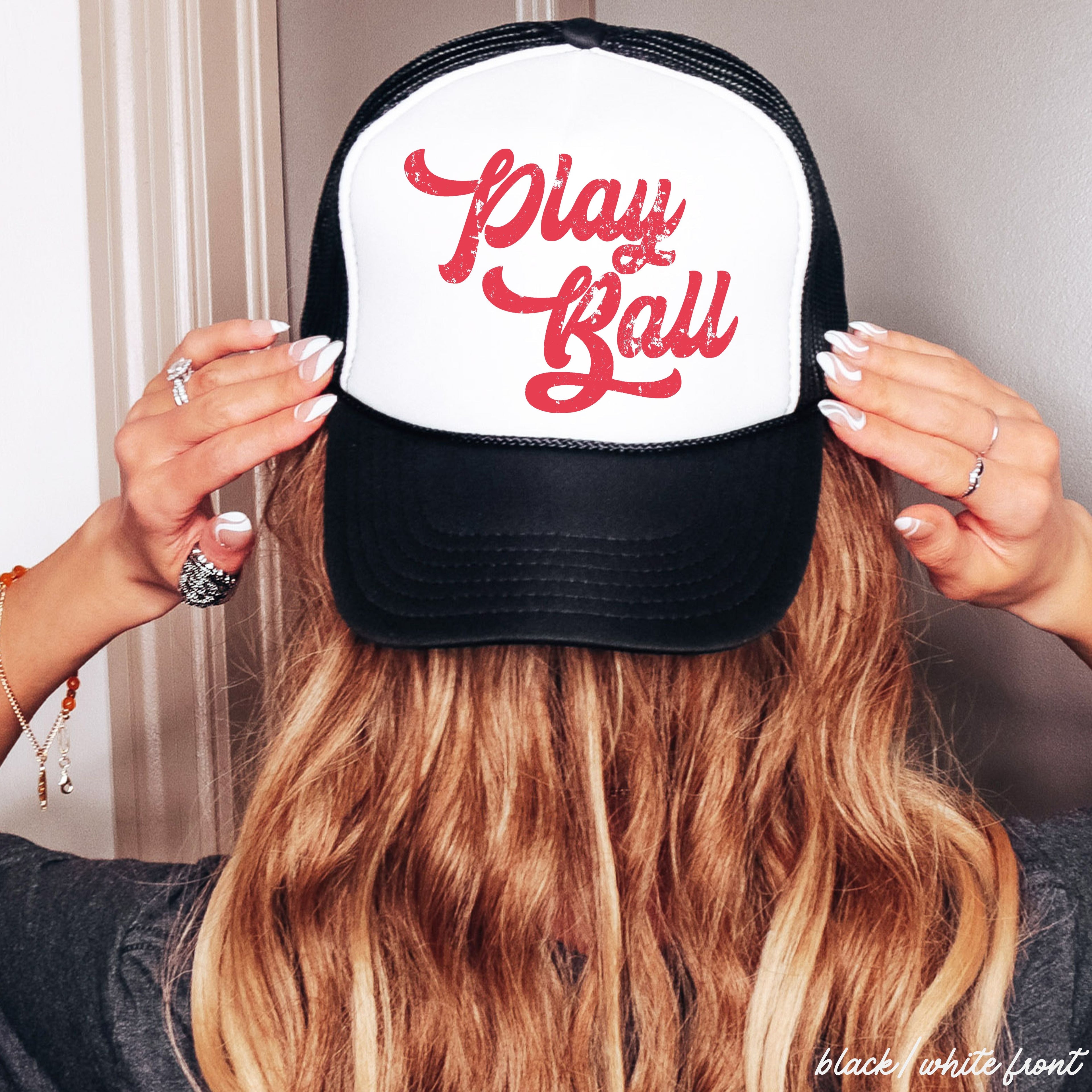 Play Ball Trucker Hat *12 Colors Chloe Vs Tank The Boutique