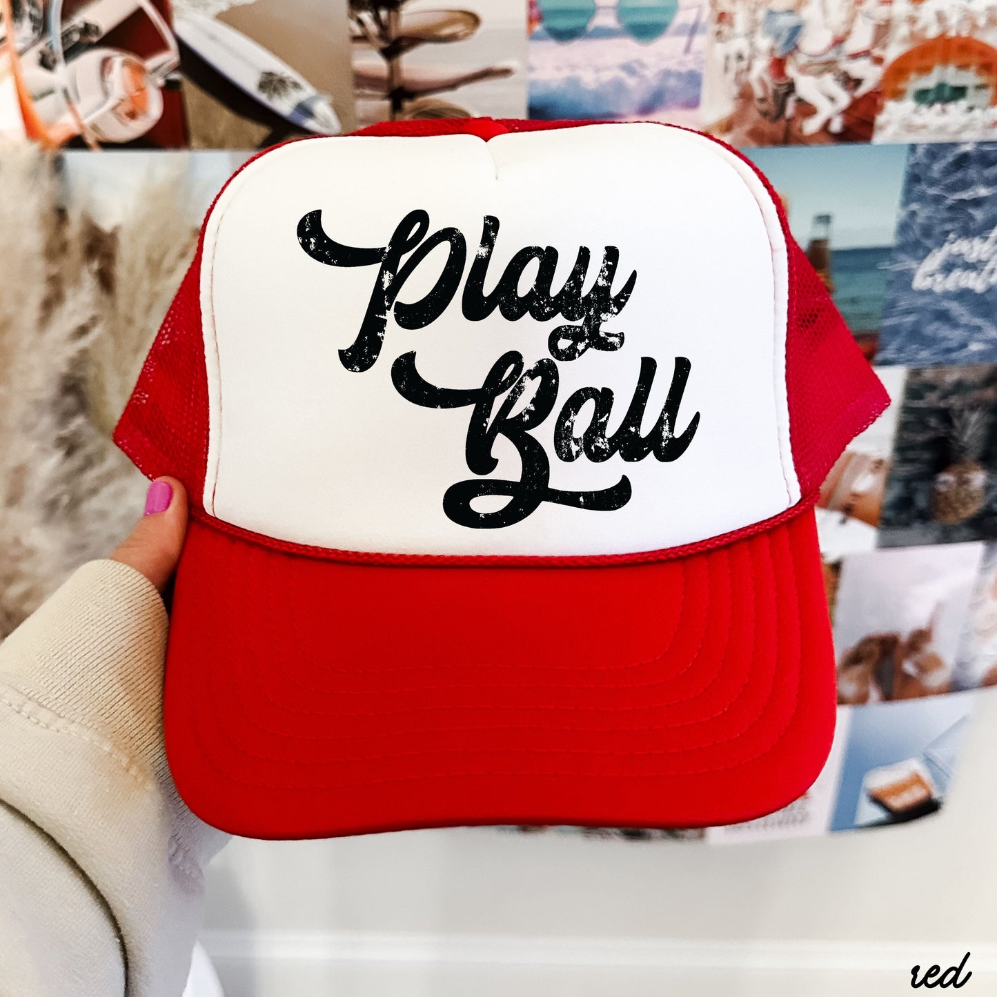 Play Ball Trucker Hat *12 Colors Chloe Vs Tank The Boutique