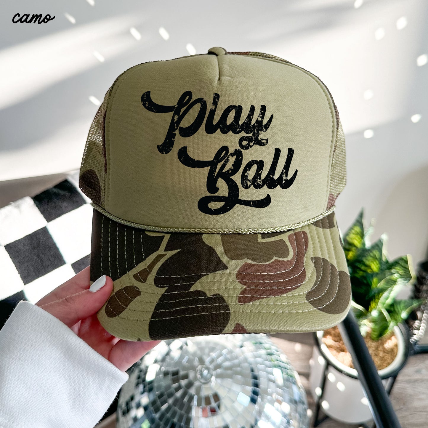 Play Ball Trucker Hat *12 Colors Chloe Vs Tank The Boutique