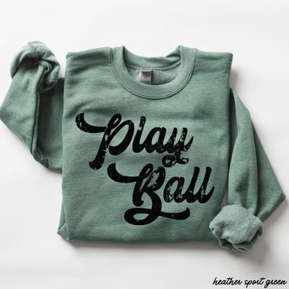 Play Ball Sweatshirt *11 Colors (S-3X) Chloe Vs Tank The Boutique