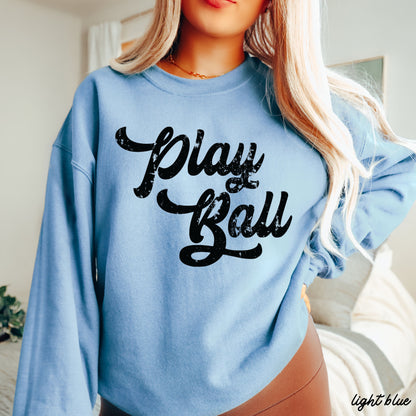 Play Ball Sweatshirt *11 Colors (S-3X) Chloe Vs Tank The Boutique