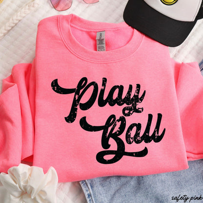 Play Ball Sweatshirt *11 Colors (S-3X) Chloe Vs Tank The Boutique
