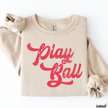 Play Ball Sweatshirt *11 Colors (S-3X) Chloe Vs Tank The Boutique