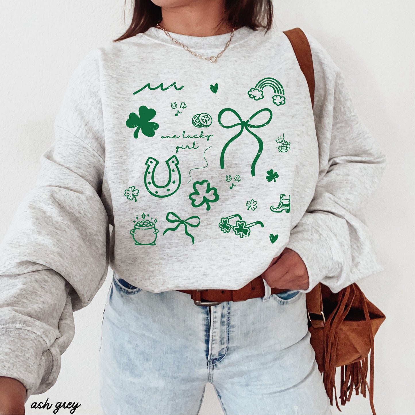 St. Patrick's Day Doodle Sweatshirt *5 Colors (S-3X) Chloe Vs Tank The Boutique