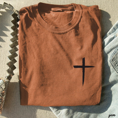 Pocket Cross Comfort Colors Tee *16 Colors (S-3X) Chloe Vs Tank The Boutique
