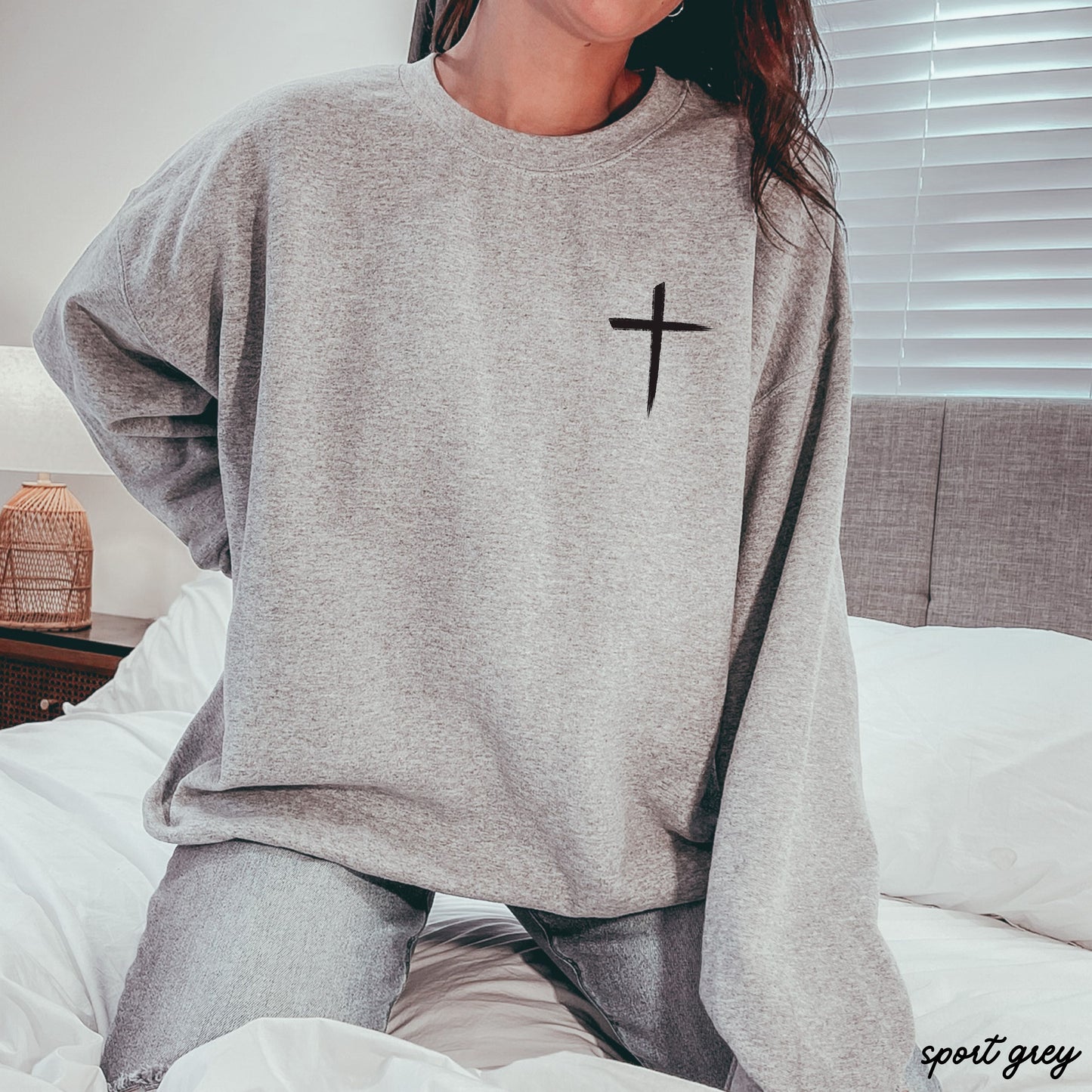 Pocket Cross Sweatshirt *9 Colors (S-3X) Chloe Vs Tank The Boutique