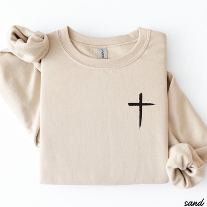 Pocket Cross Sweatshirt *9 Colors (S-3X) Chloe Vs Tank The Boutique