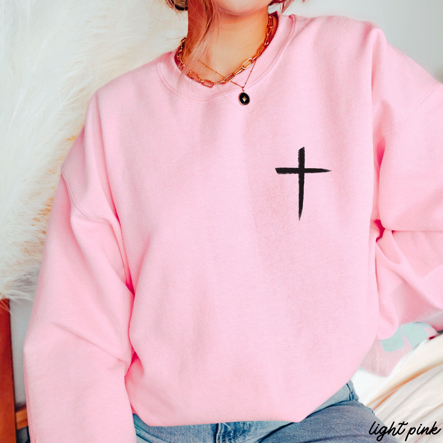 Pocket Cross Sweatshirt *9 Colors (S-3X) Chloe Vs Tank The Boutique