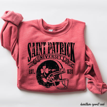 St. Patrick's Football University Sweatshirt *7 Colors (S-3X) Chloe Vs Tank The Boutique