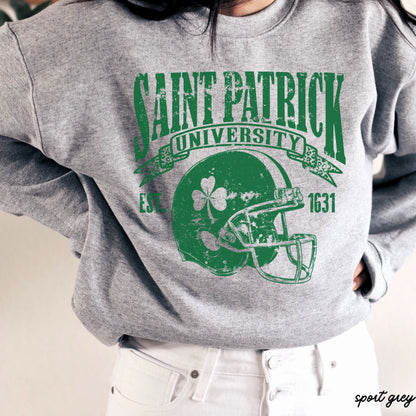 St. Patrick's Football University Sweatshirt *7 Colors (S-3X) Chloe Vs Tank The Boutique