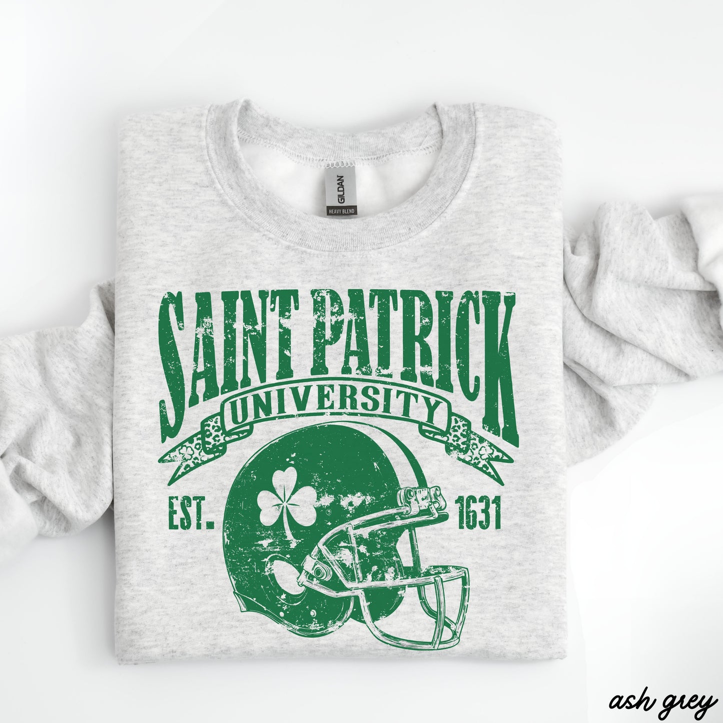 St. Patrick's Football University Sweatshirt *7 Colors (S-3X) Chloe Vs Tank The Boutique