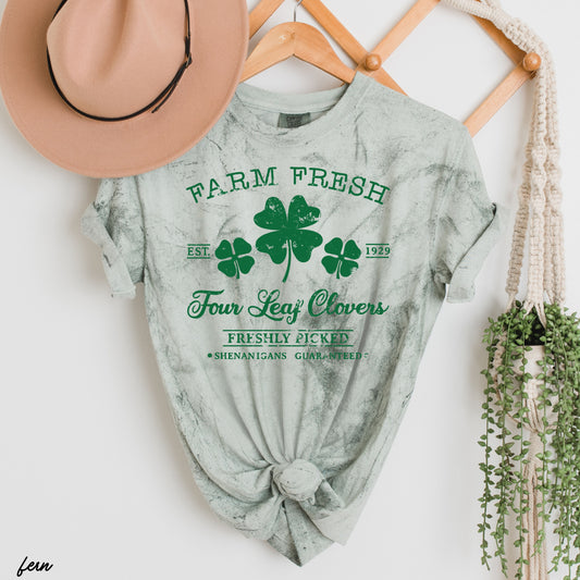 Farm Fresh Clovers Colorblast Tee *Fern (S-3X) Chloe Vs Tank The Boutique