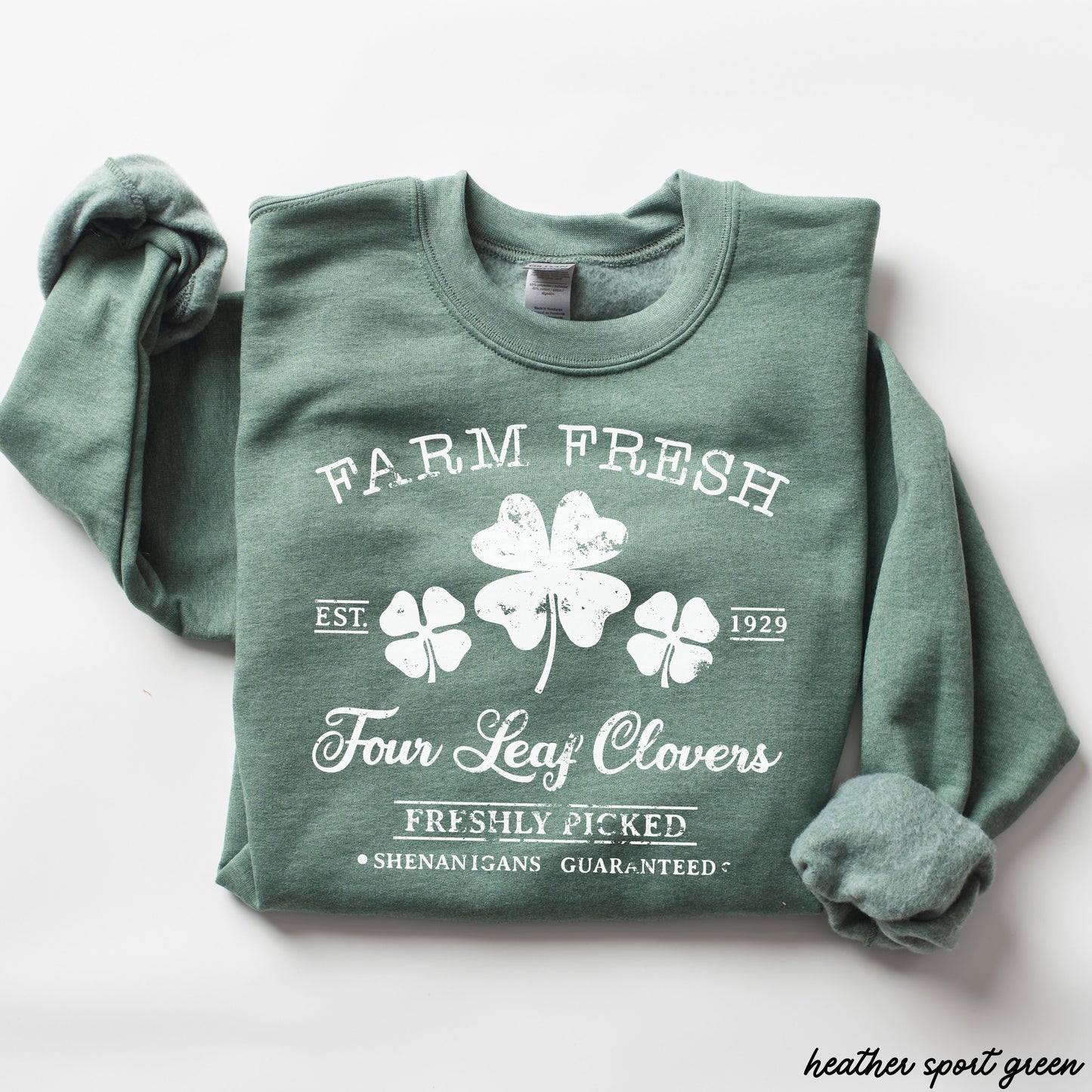 Farm Fresh Clovers Sweatshirt *6 Colors (S-3X) Chloe Vs Tank The Boutique