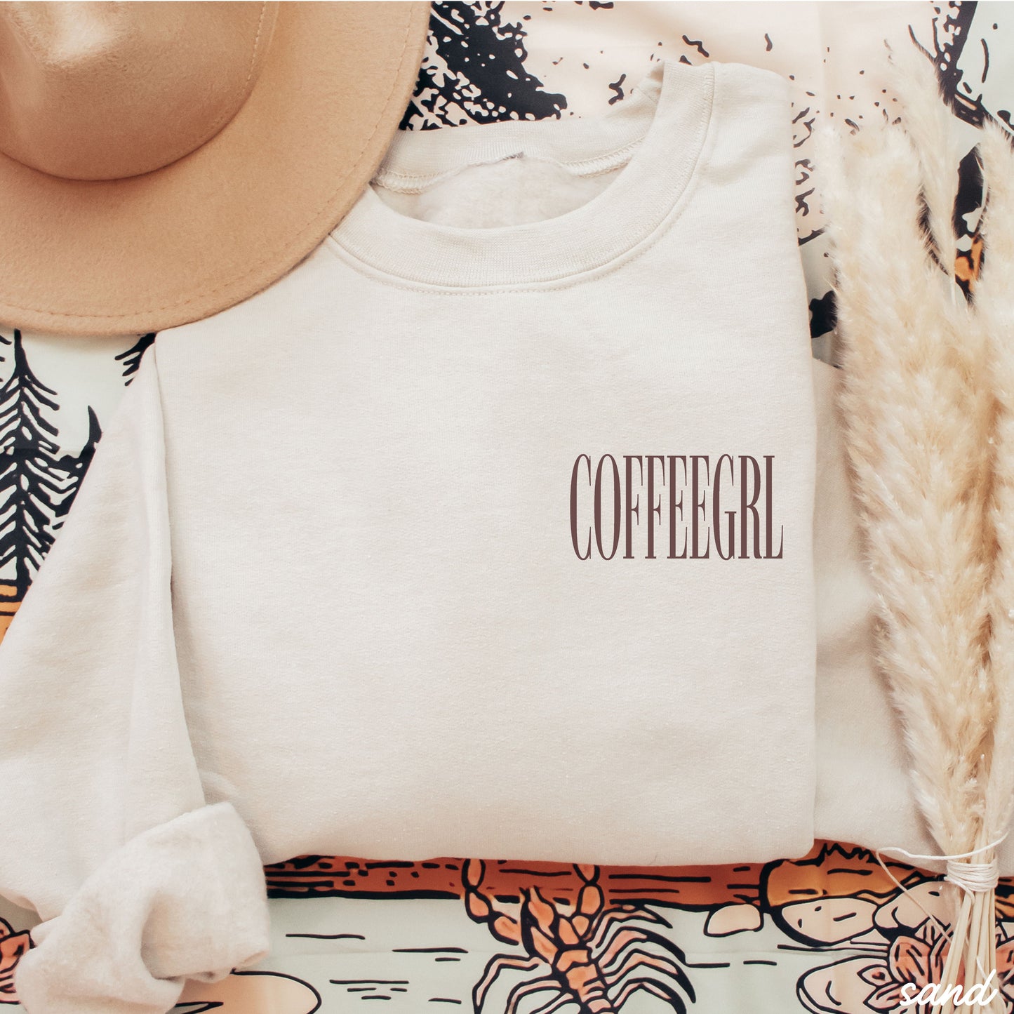 Coffeegrl Sweatshirt *9 Colors (S-3X) Chloe Vs Tank The Boutique