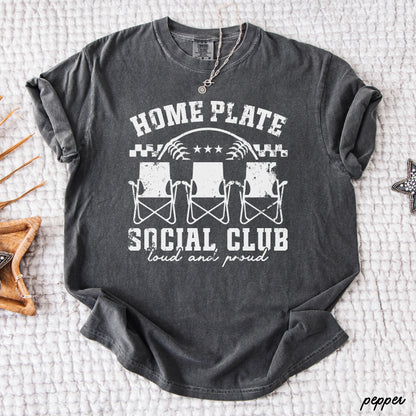 Home Plate Social Club Tee *17 Colors (S-3X) 1 Chloe Vs Tank The Boutique