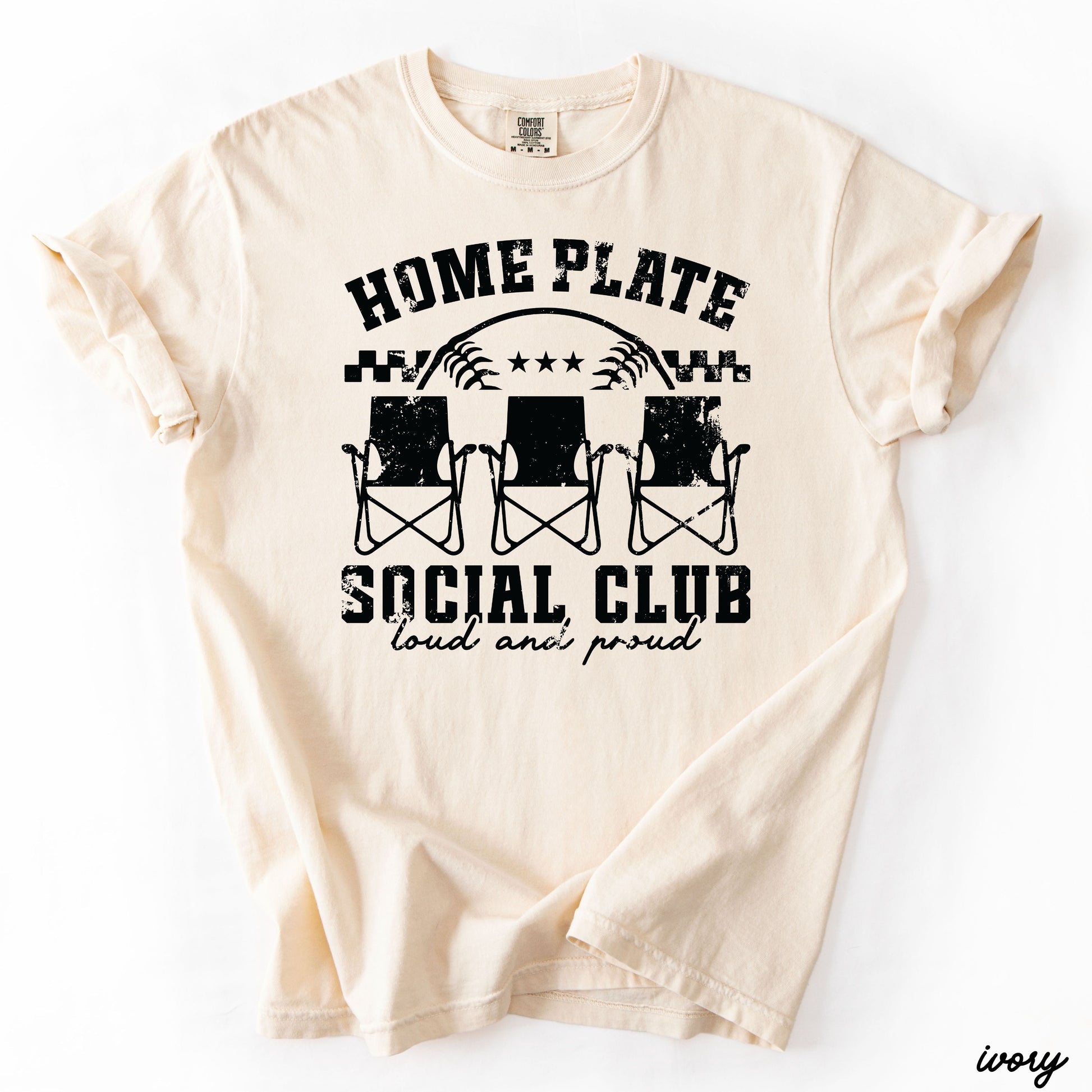 Home Plate Social Club Tee *17 Colors (S-3X) 1 Chloe Vs Tank The Boutique