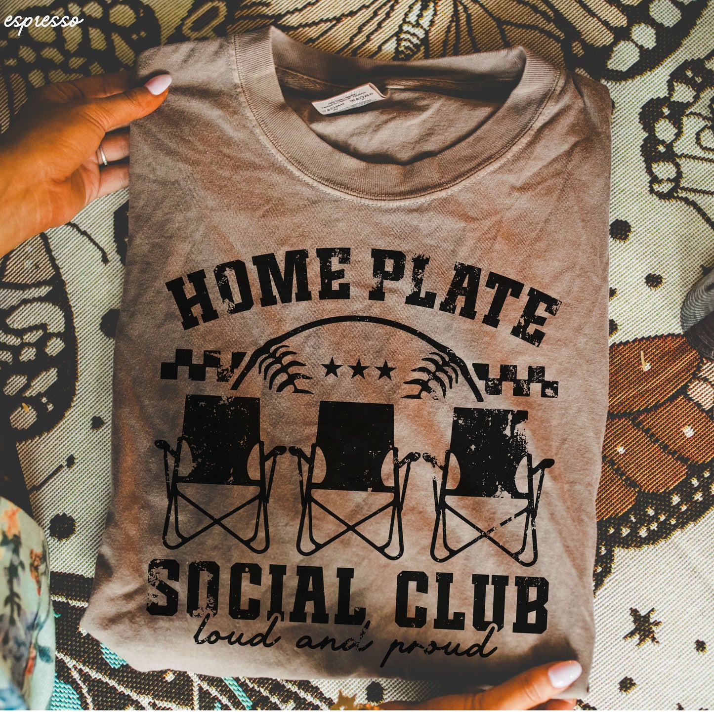 Home Plate Social Club Tee *17 Colors (S-3X) 1 Chloe Vs Tank The Boutique