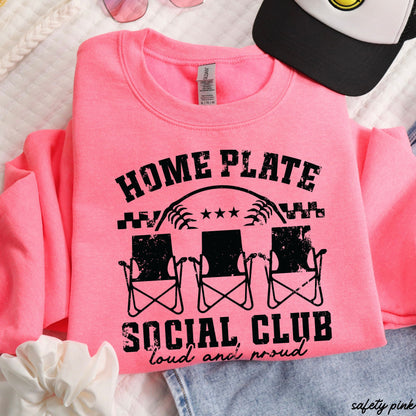 Home Plate Social Club Sweatshirt *9 Colors (S-3X) Chloe Vs Tank The Boutique