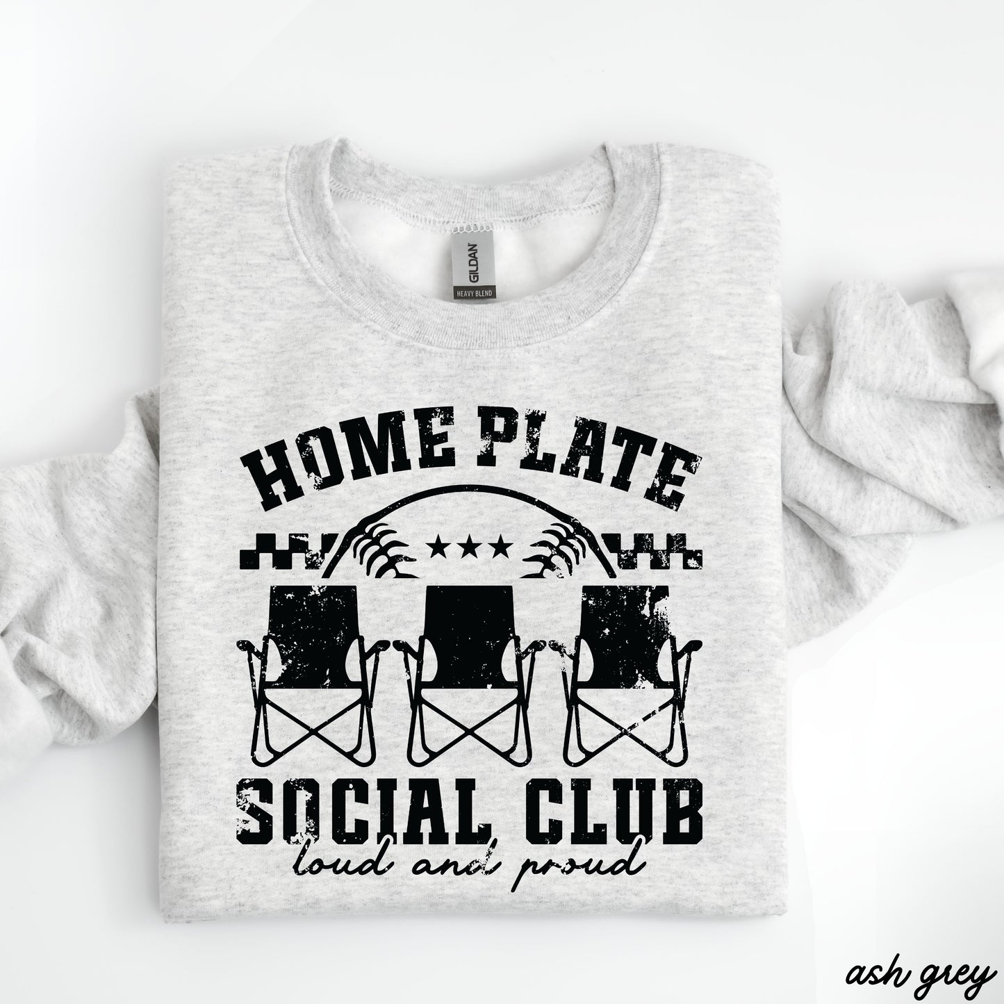 Home Plate Social Club Sweatshirt *9 Colors (S-3X) Chloe Vs Tank The Boutique