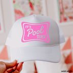 It's Pool Time Trucker Hat *12 COLORS Chloe Vs Tank The Boutique