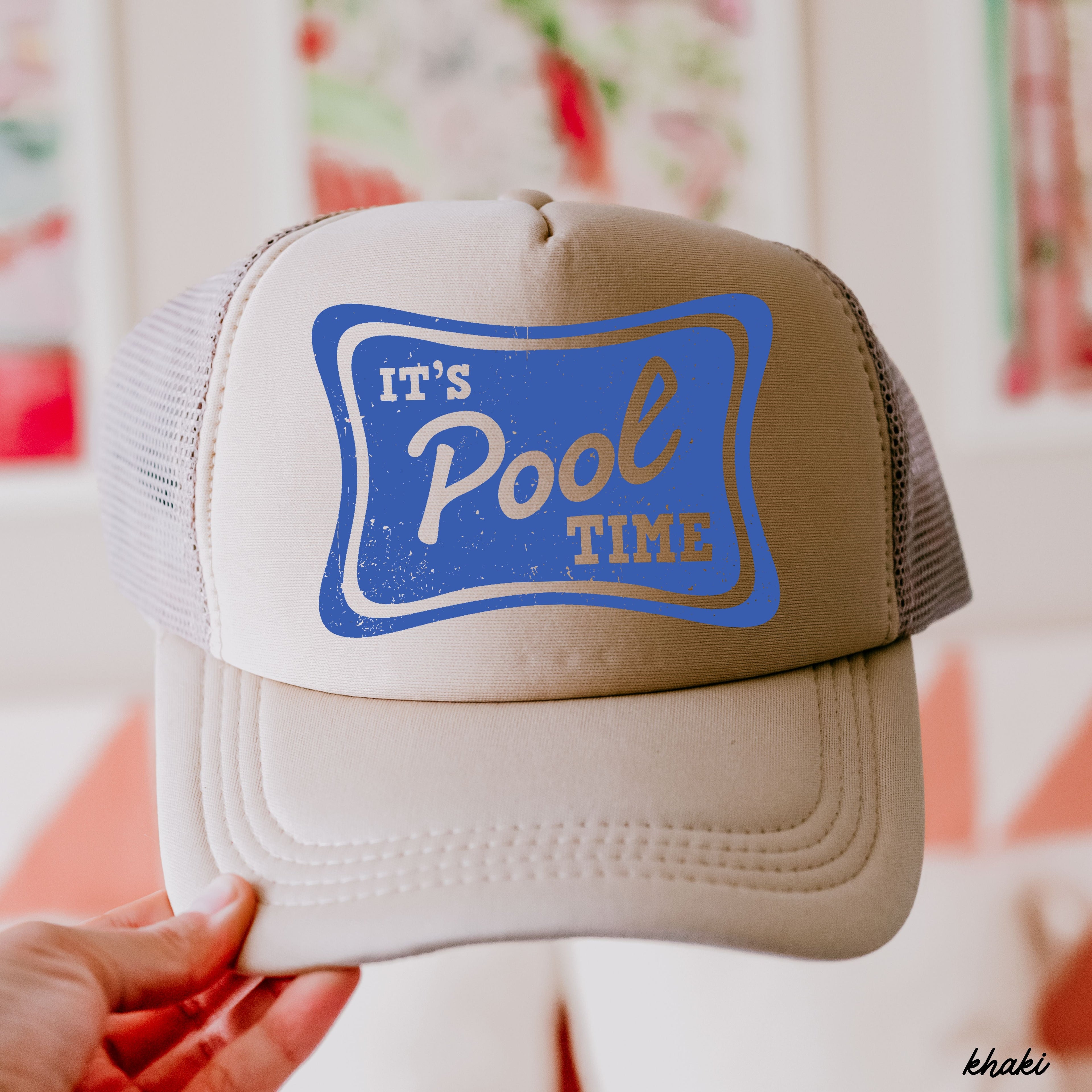 It's Pool Time Trucker Hat *12 COLORS Chloe Vs Tank The Boutique