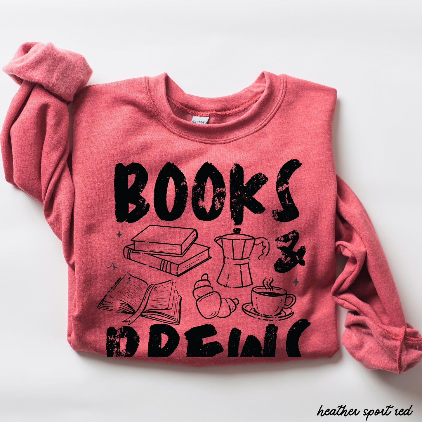 Books & Brews Sweatshirt *9 Colors (S-3X) Chloe Vs Tank The Boutique