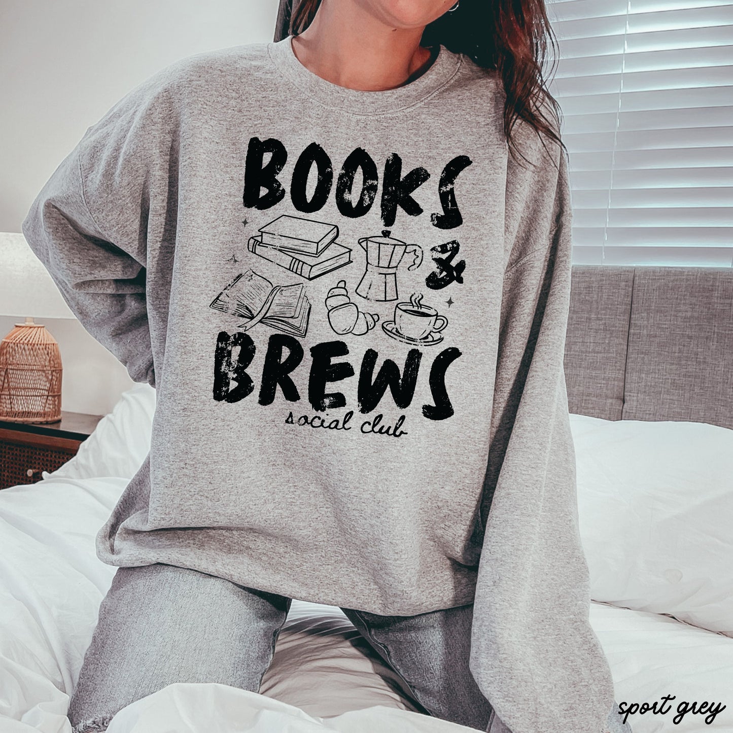 Books & Brews Sweatshirt *9 Colors (S-3X) Chloe Vs Tank The Boutique