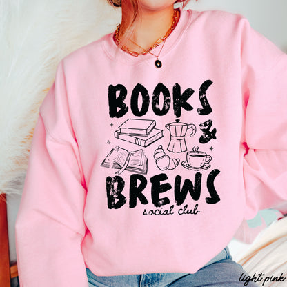 Books & Brews Sweatshirt *9 Colors (S-3X) Chloe Vs Tank The Boutique