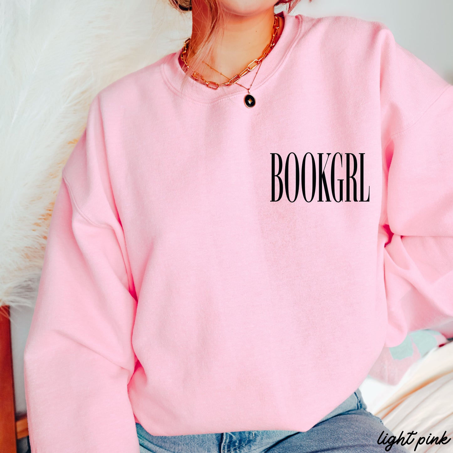 Bookgrl Sweatshirt *9 Colors (S-3X) Chloe Vs Tank The Boutique