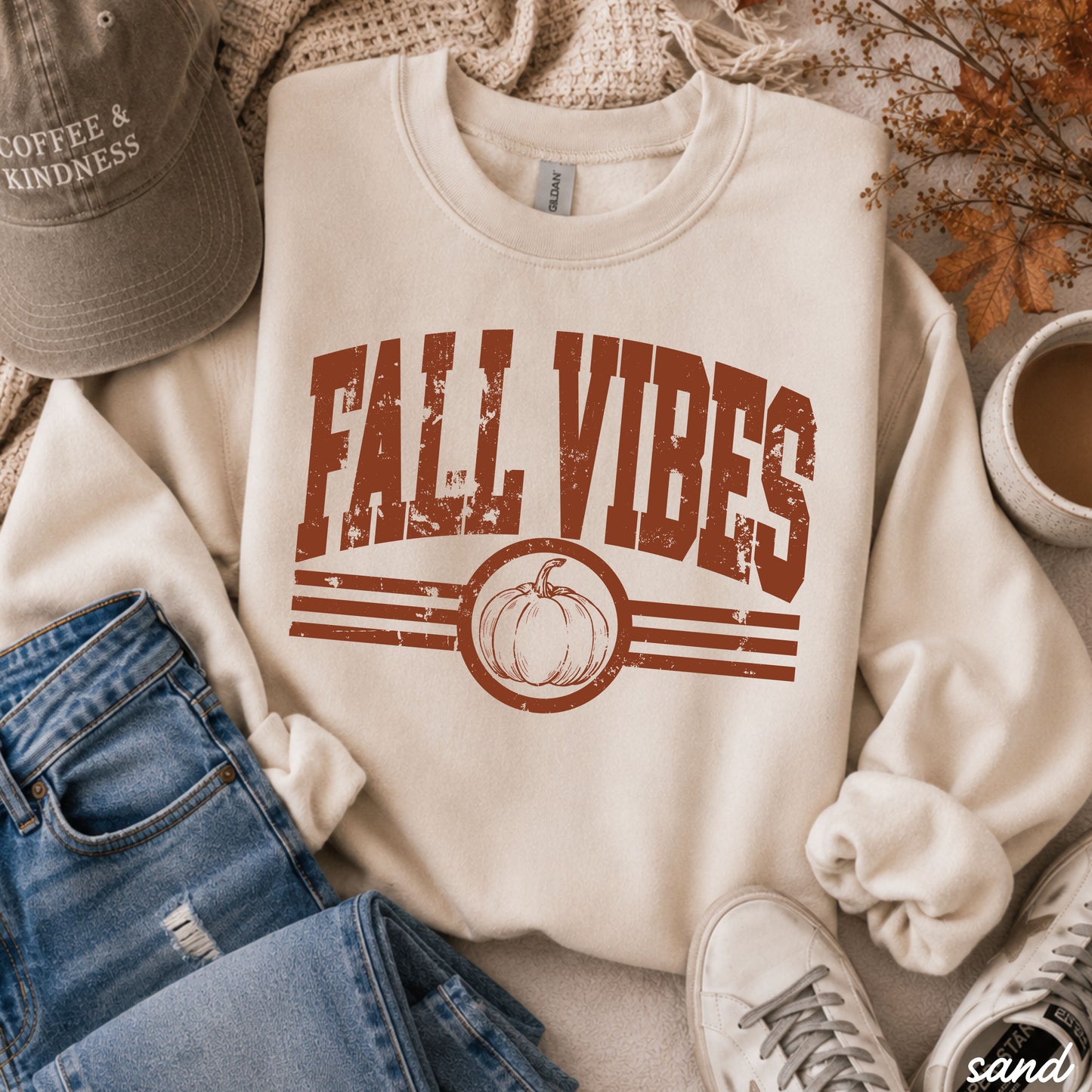 Fall Vibes Sweatshirt *8 Colors (S-3X) Chloe Vs Tank The Boutique