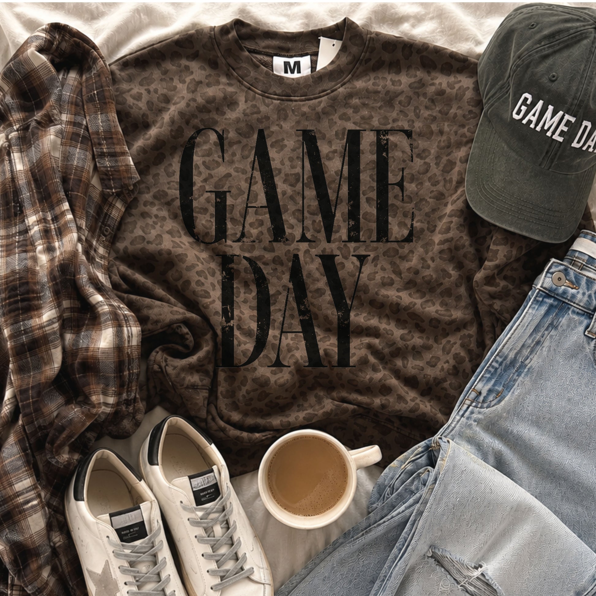 Leopard Game Day Varsity Sweatshirt *LEOPARD (S-3X) Chloe Vs Tank The Boutique