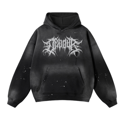 Devour Grunge Cerberus Distressed Hoodie Goth Cloth Co.