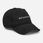 Don't Pray for Me Distressed Dad Hat Goth Cloth Co.