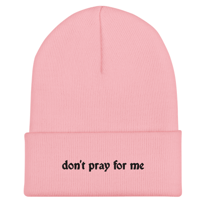 Don't Pray For Me Goth Knit Beanie Goth Cloth Co.