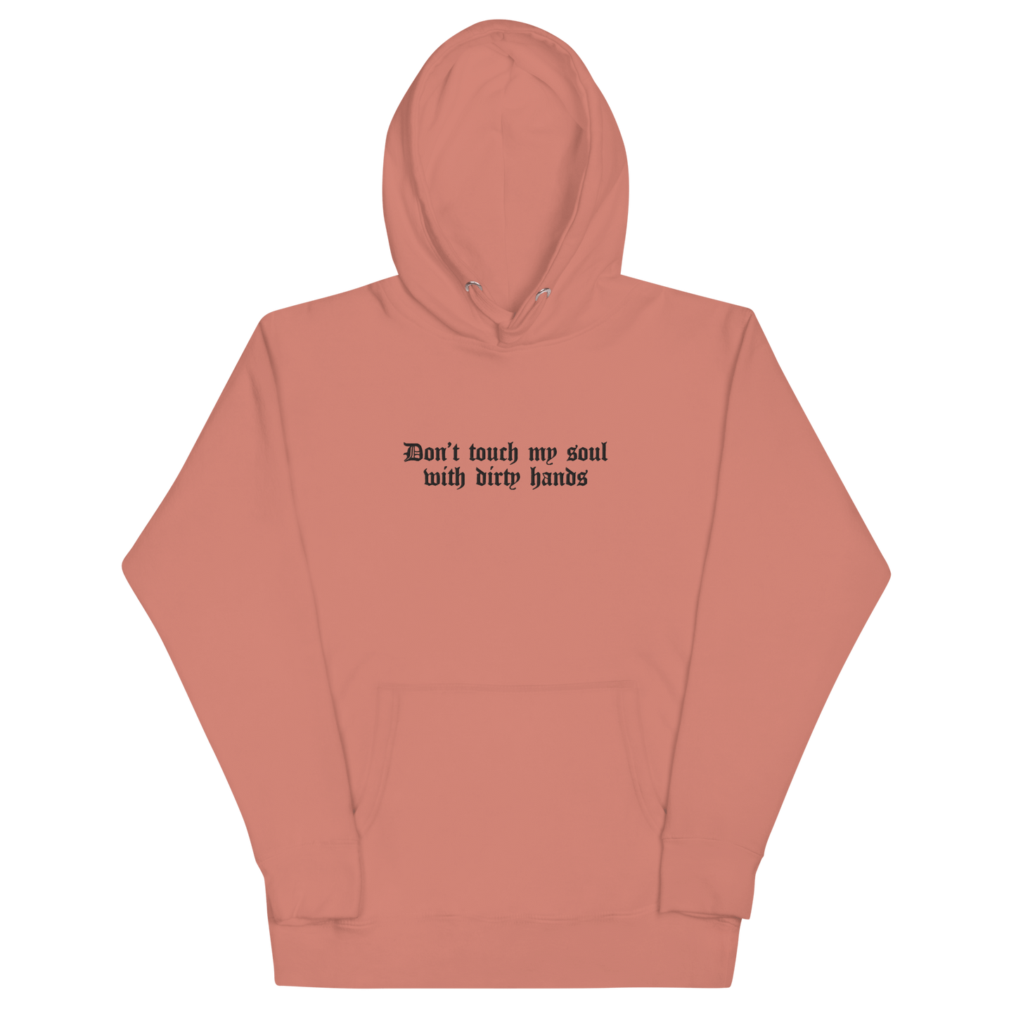 Don't Touch My Soul Embroidered Hoodie Goth Cloth Co.