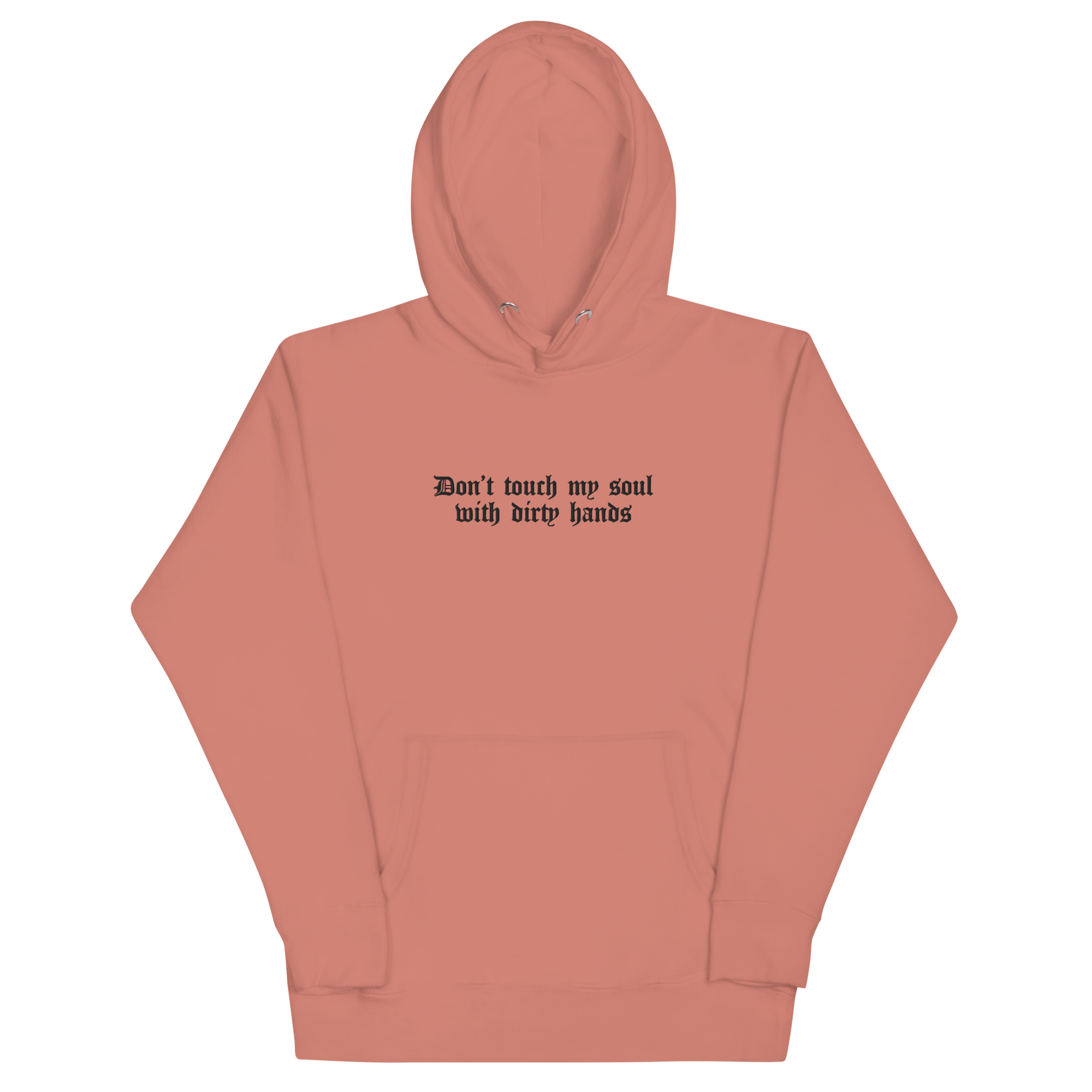 Don't Touch My Soul Embroidered Hoodie Goth Cloth Co.