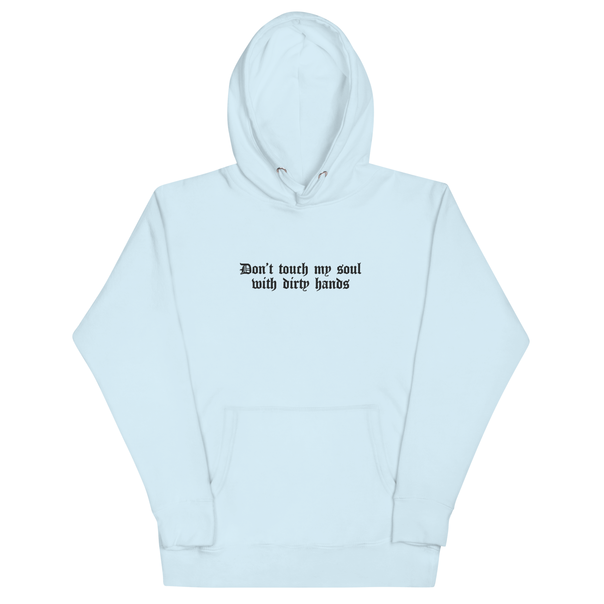 Don't Touch My Soul Embroidered Hoodie Goth Cloth Co.