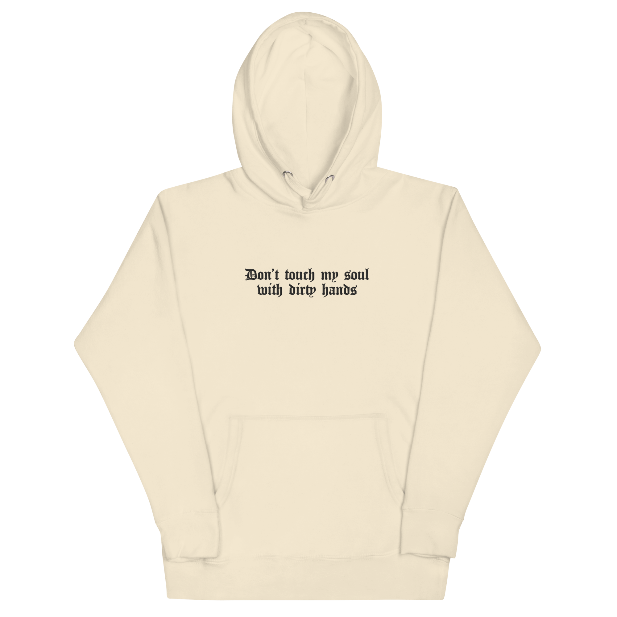 Don't Touch My Soul Embroidered Hoodie Goth Cloth Co.