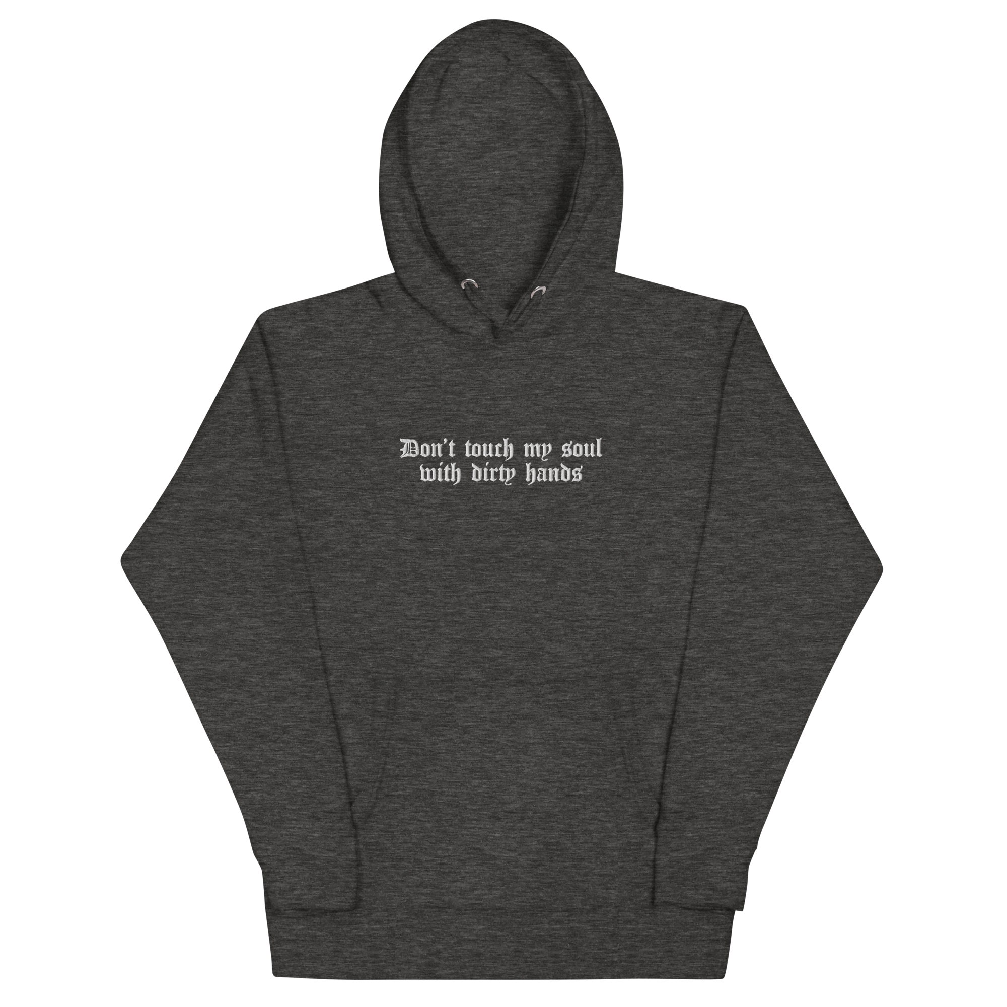 Don't Touch My Soul Embroidered Hoodie Goth Cloth Co.