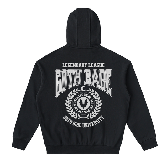 Drop-Shoulder Zip Up Hoodie Goth Cloth Co.