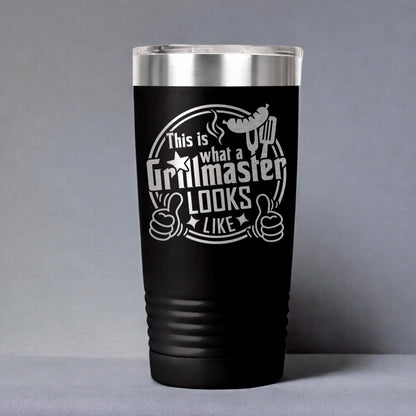 Grillmaster Tumbler - Insulated Stainless Steel Double Wall Tumbler For BBQ Gift Joyful Moose
