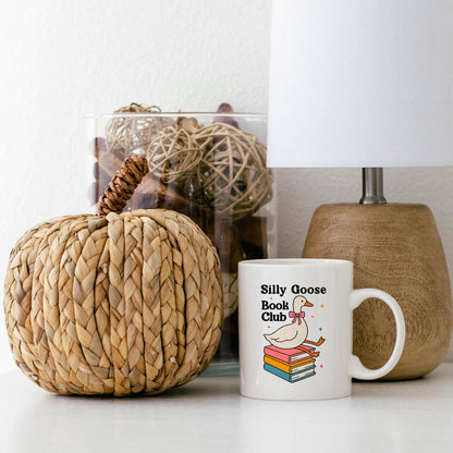 Book Club Mug – Quirky Coffee Cup for Book Lovers | Ceramic, Microwave Safe Joyful Moose