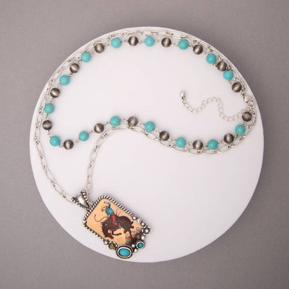 Multistrand Crystal Embellished Tooled Leather Necklace Wild Cactus Boutique